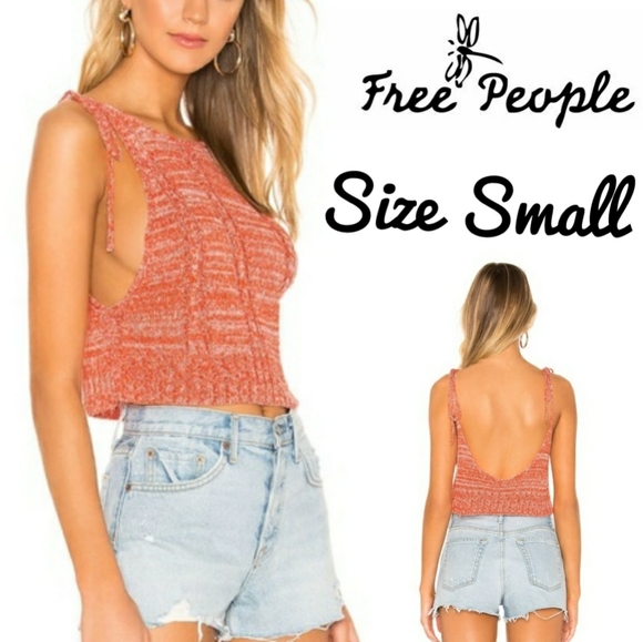Free People Tops - Free people capri orange bombshell crop tank top